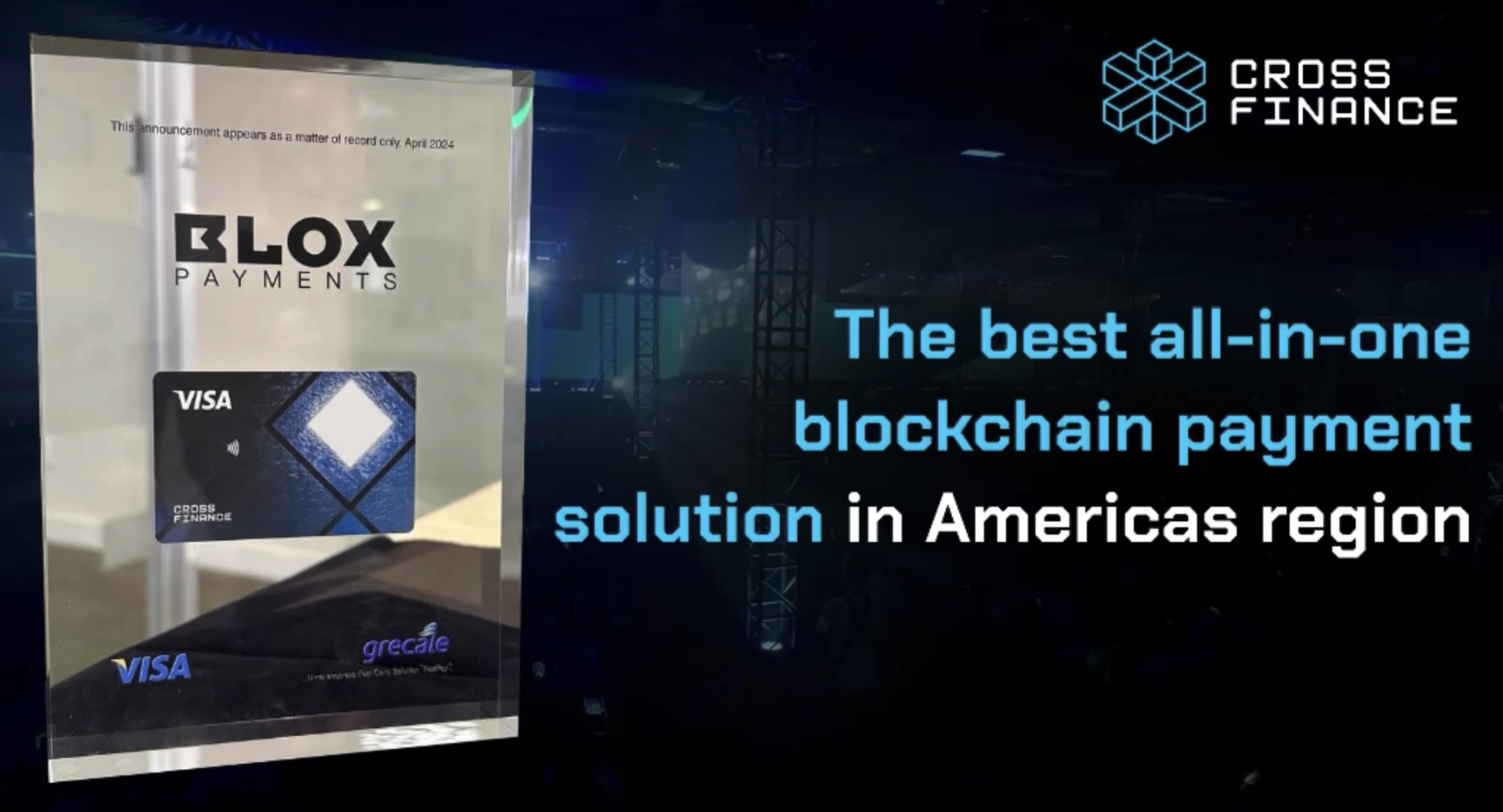 CrossFi Wins The Best All-In-One Blockchain Payment Solution in Americas  Region - Cross Finance